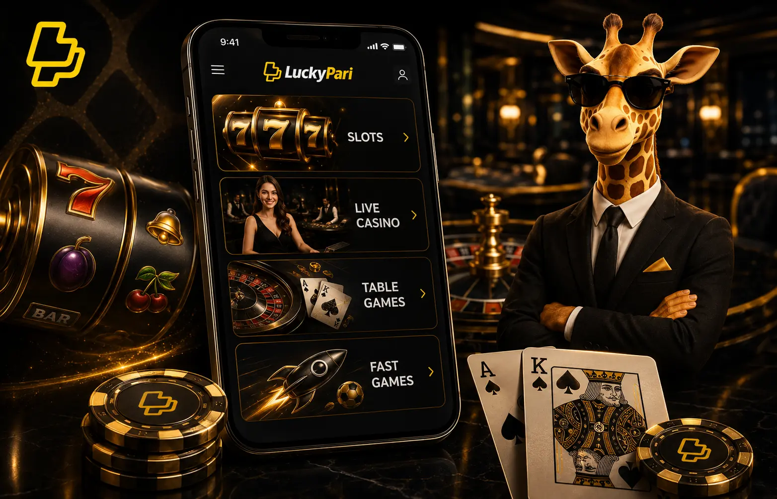 LuckyPari casino ee app-ka